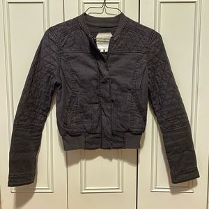Anthropologie quilted bomber jacket